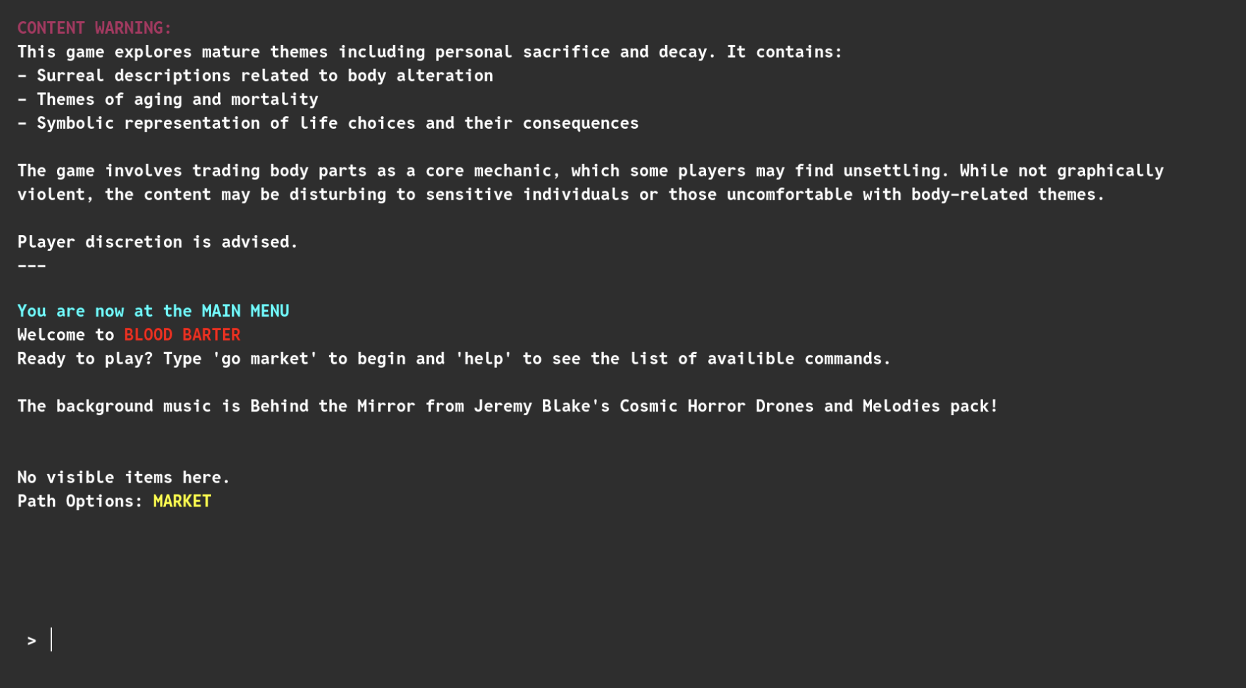 Blood Barter screenshot 1